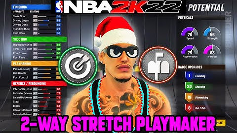 THIS *NEW* 2-WAY STRETCH PLAYMAKER WILL BREAK NBA 2K22 BEST STRETCH PLAYMAKER BUILD - NBA 2K22