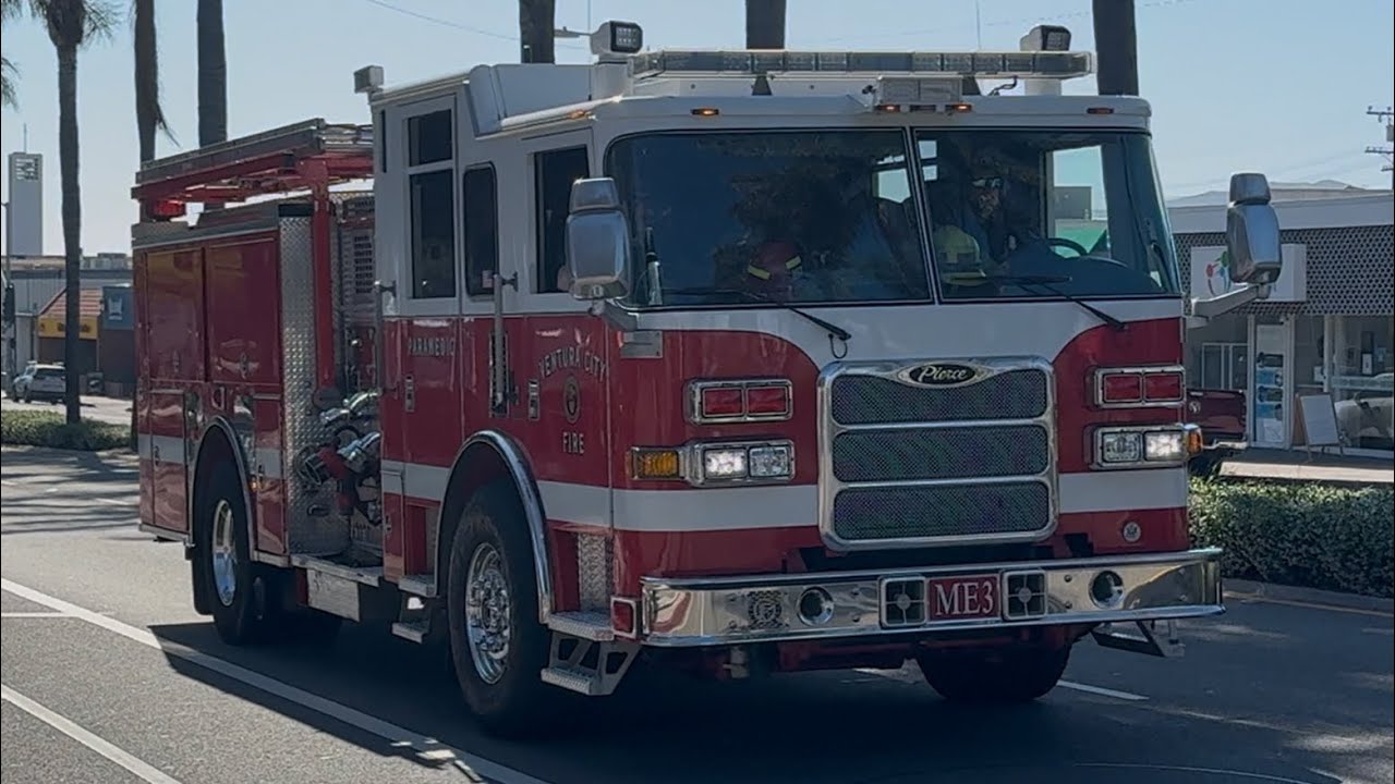 Ventura City Fire Department Medic Engine 3 ( ME3 ) Heading Back To ...