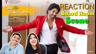 Indian Bestfriends reaction on Ala vaikunthpurumloo Board Room Scene | Allu Arjun, Pooja Hegde