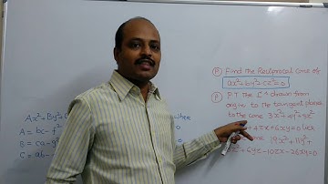 SOLID GEOMETRY-CLASS-12(RECIPROCAL CONE)