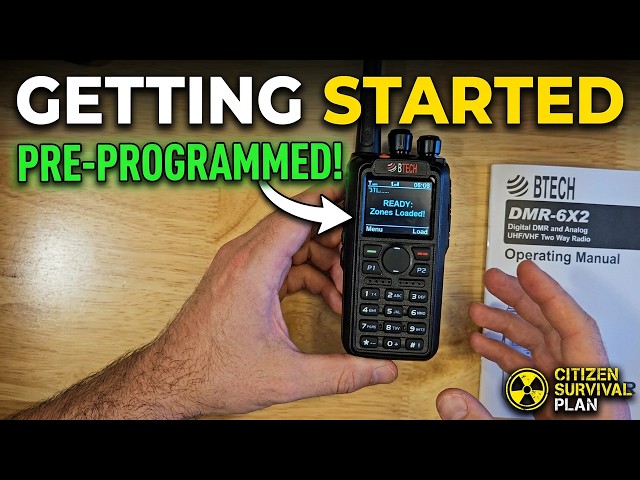 Getting Started with Your Pre-Programmed BTECH DMR 6X2 Radio from