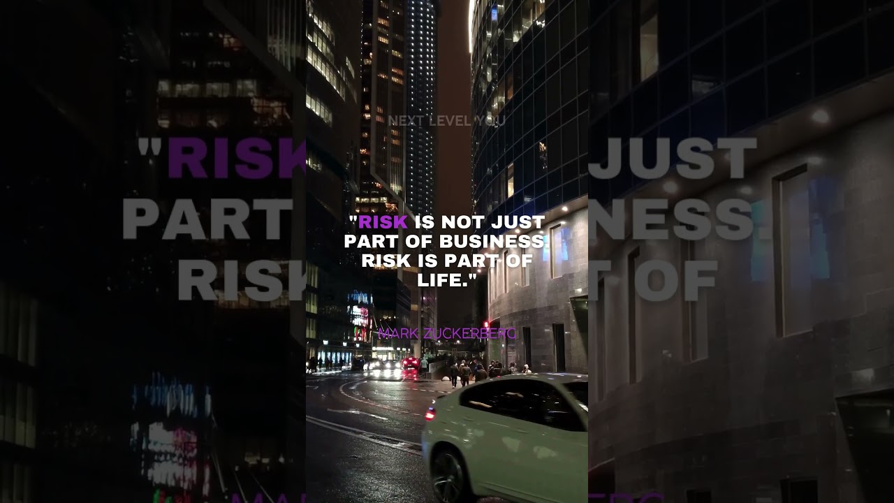 Risk is not just part of business  Risk is part of life  1