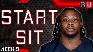 Week 9 Fantasy Football Start 'Em, Sit 'Em Lineup Advice | 2025 Fantasy Football
