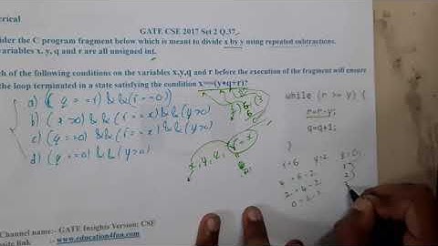 GATE CSE 2017 SET 2 Q 37 || C PROGRAMMING  ||Data Structure || GATE Insights Version: CSE