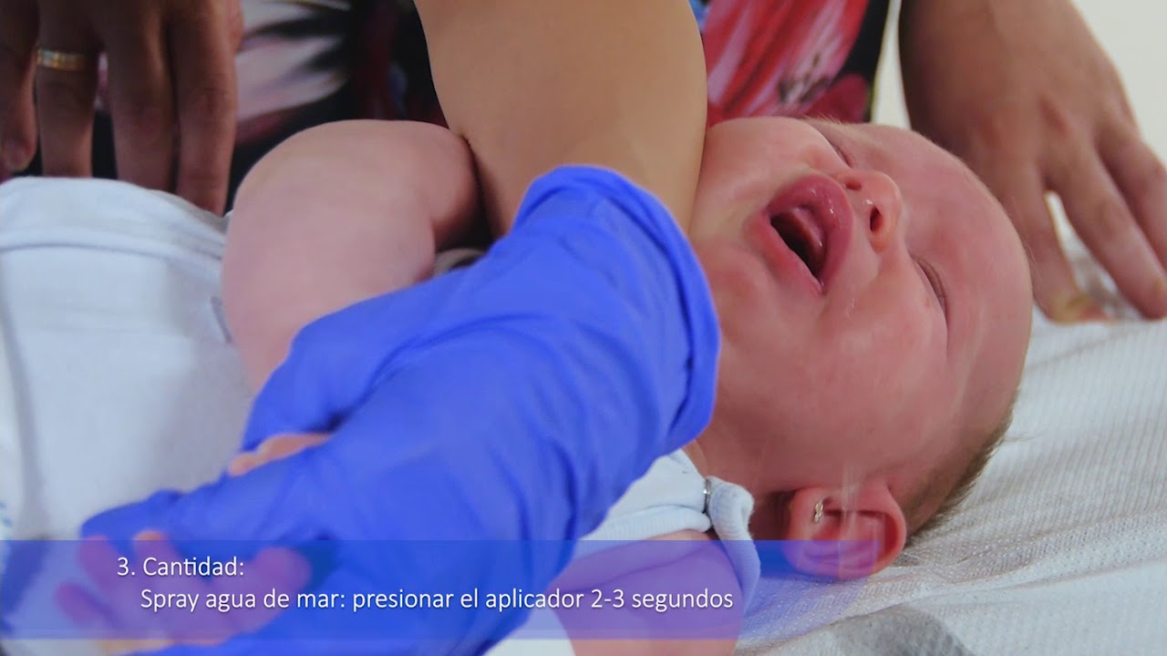 👃🏼🤧Os dejo el paso a paso del lavado nasal en un bebe de 7 meses.