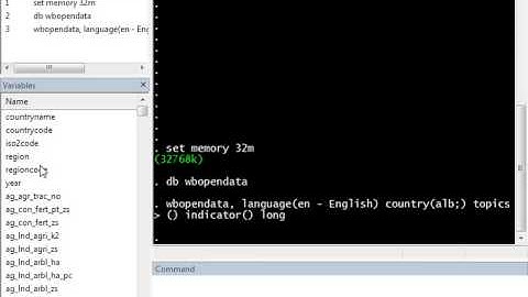 Accessing World Bank Datasets in Stata - all indicators for all years for a single country