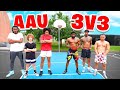 3v3 Cam&#39;s AAU Basketball Team vs Cash, Flight &amp; Kenny!