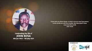 Celebrating the life of JOHN BOSA