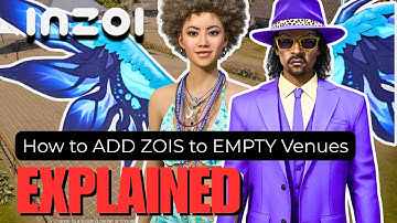 INZOI| 🧰How to ADD ZOIS to EMPTY Venues #inzoi #inzoiguide #inzoitutorials