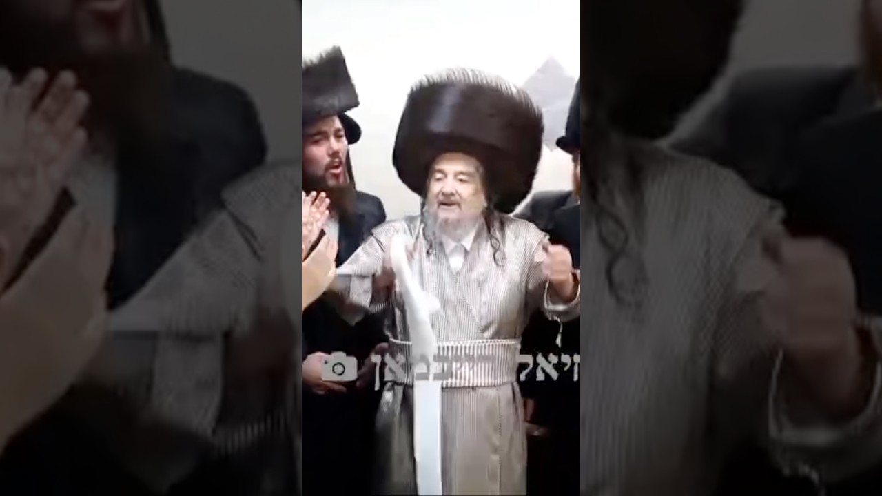 הגרי״מ שכטער בריקוד המצוה טאנץ בחתונת נינו