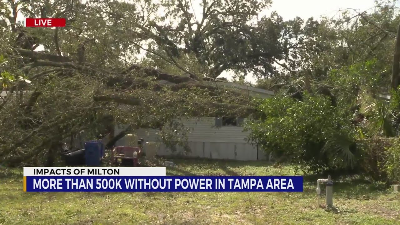More than 500,000 without power in Tampa - YouTube
