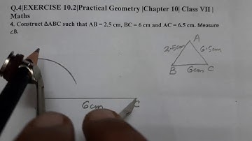 Q.4|EXERCISE 10.2|Practical Geometry |Chapter 10| Class VII | Maths