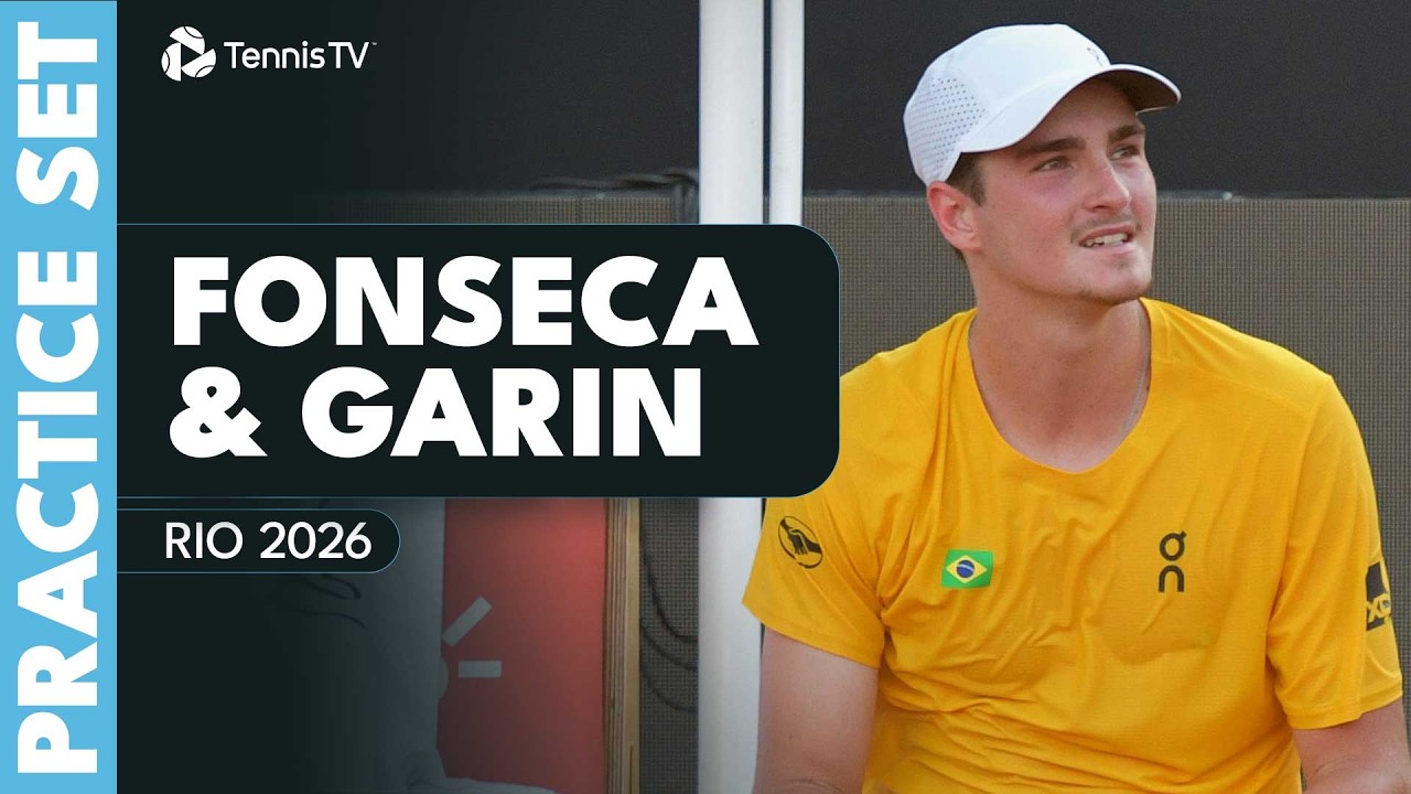 🇧🇷 Joǎo Fonseca vs Cristian Garín 🇨🇱: Full Practice Set | Rio 2026 Highlights