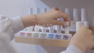 Nail VLog | JIN.B - PingPong | Auroraqueen - Popsicle | Unboxing | #jinb #auroraqueen #nailvlog