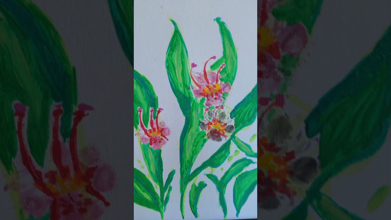 Dog & Human painting 🖌️🎨🐾 With dog-safe paw print 