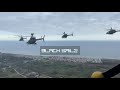 Greek Kiowa Warriors flying in a WEDGE FORMATION.(Bell OH-58 Hellenic Army Aviation)