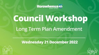 Council Workshop -  Long Term Plan Amendment - Wider Budgets, Revenue & Financing Policy - 21 Dec 22 Wealth
