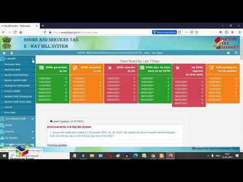 Complete Tutorial of E Way Bill | E Way Bill 2021 | E Way Bill Complete Course | Technical Tyagi