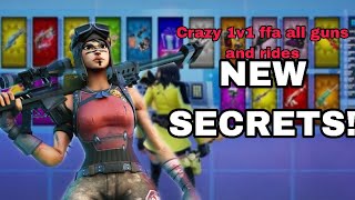 CRAZY 1V1 FFA ALL GUNS AND RIDES NEWEST SECRETS!