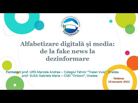 Alfabetizare media: de la fake news la dezinformare