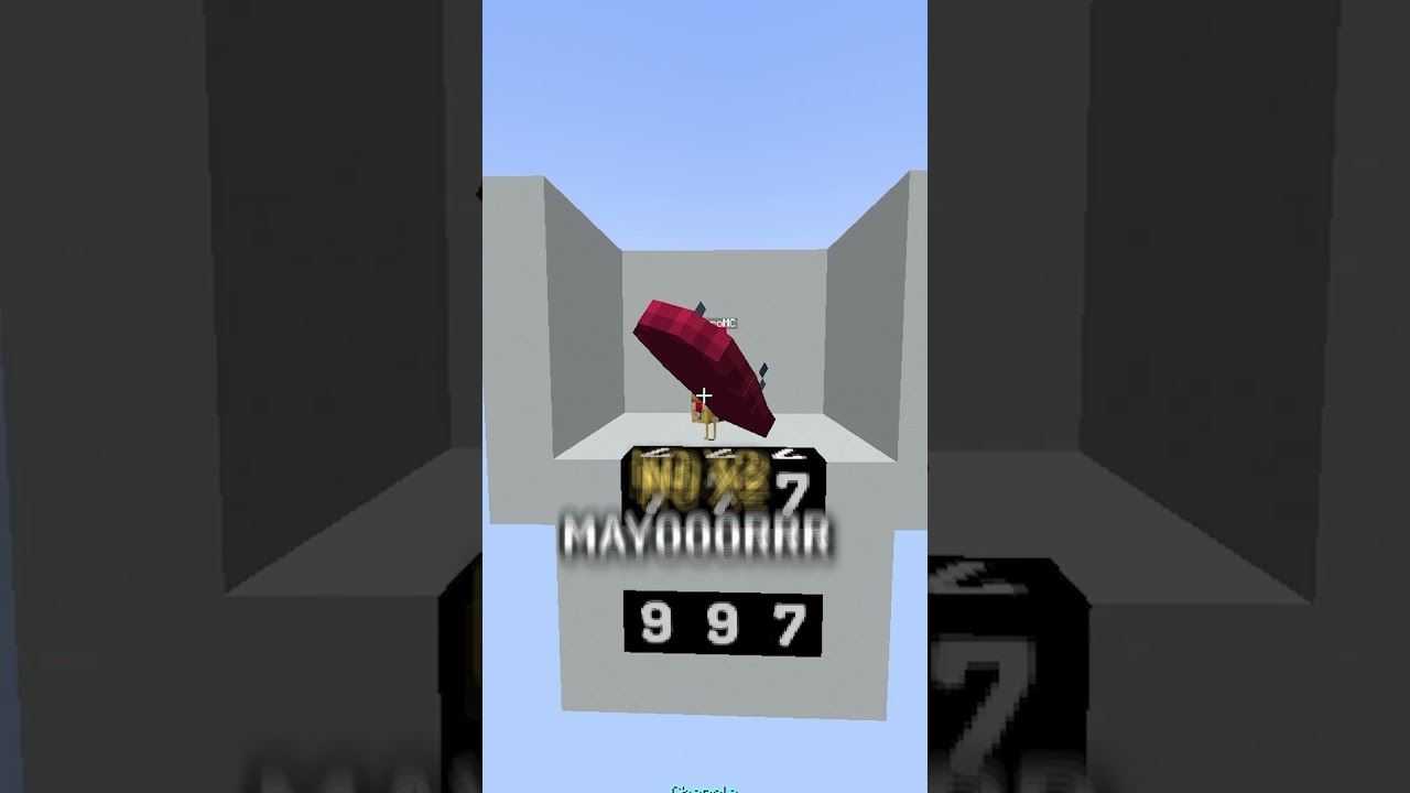 casi lo hace a la primera #minecraft #shorts