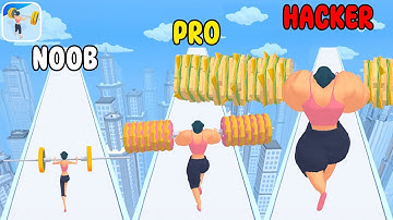 NOOB vs PRO vs HACKER in Weight Runner 3D 2024 ALL LEVELS!