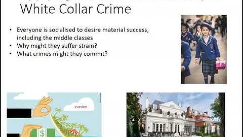 3. Crime and Deviance -Strain theory applied to white collar crime