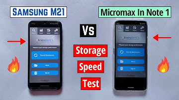 Micromax In Note 1 vs Samsung M21 Storage Speed Test || Micromax in Note 1 storage type Ufs or eMMC