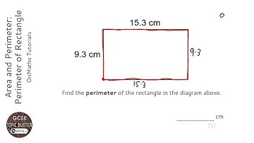 Area and Perimeter: Perimeter of Rectangle (Grade 1) - OnMaths GCSE Maths Revision