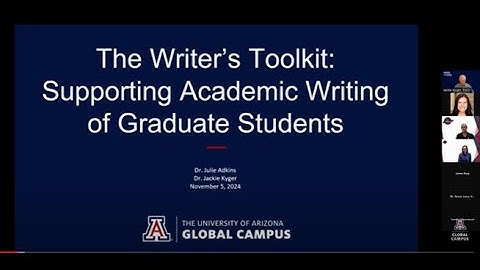The Writer’s Toolkit: Supporting Academic Writing of Graduate Students