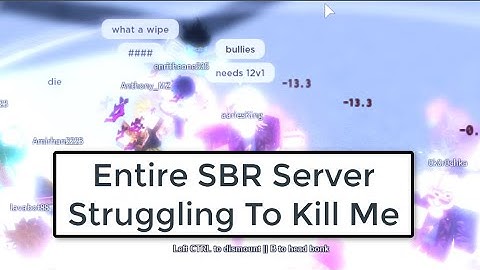 Entire SBR Server Struggling To Kill Me [YBA]