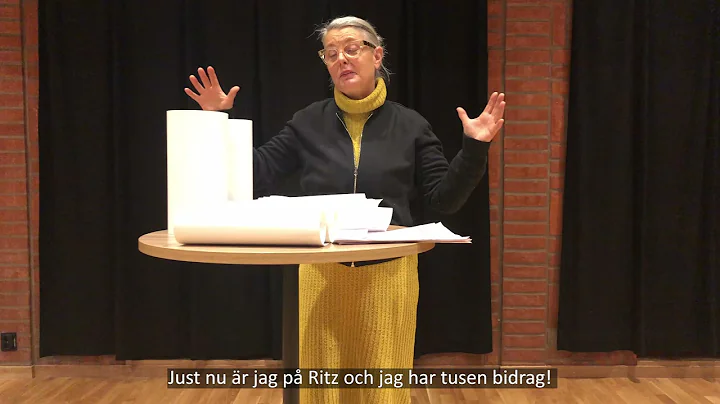 Ingrid Falk berttar om skulpturen p torget