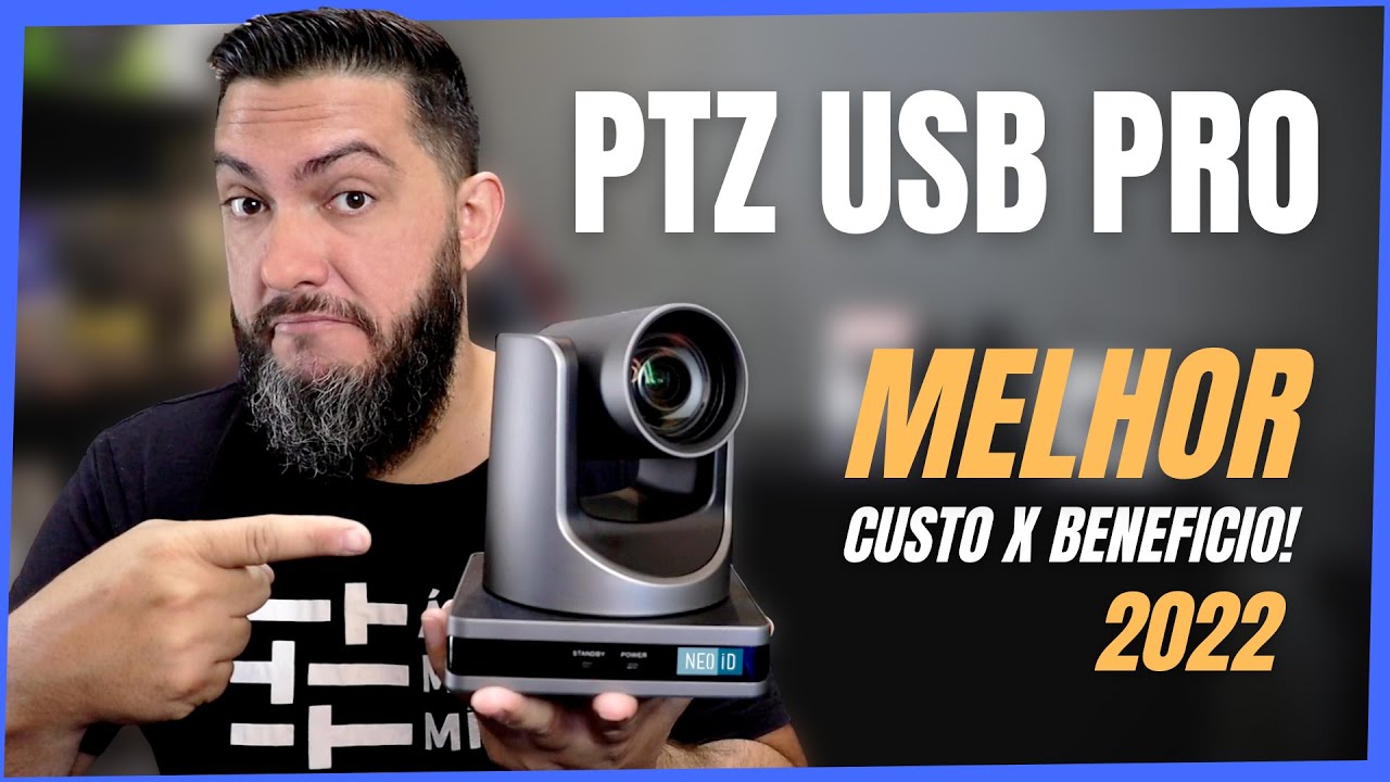 MELHOR CAMERA PARA LIVES? PTZ USB PRO Neoid | USB + HDMI + REDE [1080p60fps] Zoom 12X Review e Teste