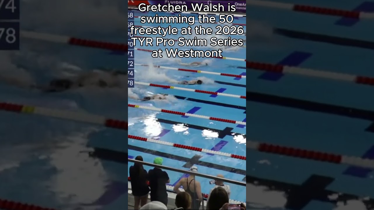 Gretchen Walsh's 50 Freestyle Win at the 2026 TYR Pro Swim Series #swimming