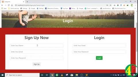 31 - User Signup using AJAX Function | Dynamic website development PHP & SQL tutorials 2020