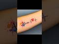 wonderful watercolour tattoos of 65 names. #TattooIdeas #tattooland #tattoo #tattoos #NameTattoos
