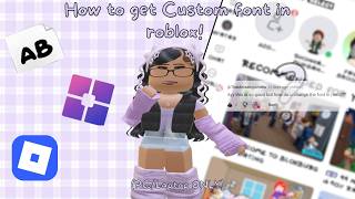 How to get Custom font in Roblox 2026! | (Pc and Laptop ONLY!)