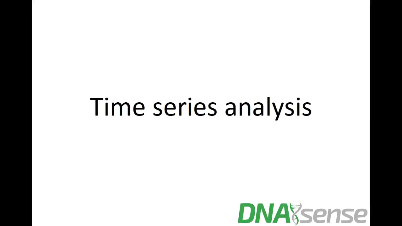 Time Series Analysis In The DNASense Interactive Data Analysis App