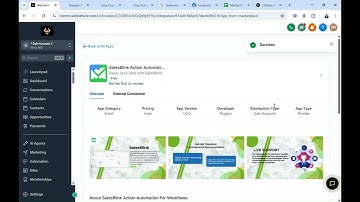 How to Connect SalesBlink with GHL Workflow actions in GHL. Integrate SalesBlink and #GoHighLevel