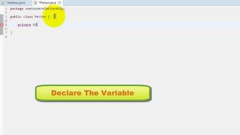 Java-One To One Relationship