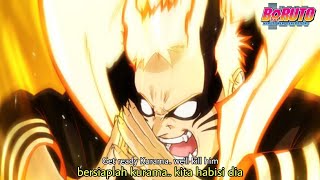 Naruto baryon mode vs isshiki sub indo
