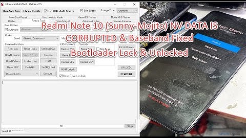 Redmi Note 10 (Sunny-Mojito) NV DATA IS CORRUPTED & Baseband Fixed Free Download