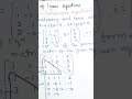 JNTUH M1 Survival Trick 🔥 Linear Equations 013