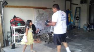 Training Boxing 7 Year Old Daniela Estrada Tiger Fist