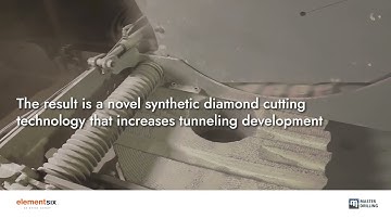 Element Six & Master Drilling Announce Partnership for Advanced Tunnel Development Technology