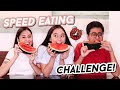 SPEED EATING CHALLENGE w/ MY SIBLINGS! | ThatsBella