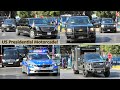 US Secret Service MASSIVE Presidential Motorcade - Beasts, Suburbans & Tahoes!