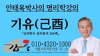 기유(己酉)일주분석 -(신의한수 일주분석)-갑술명리학-안태옥박사의 명품사주강의
