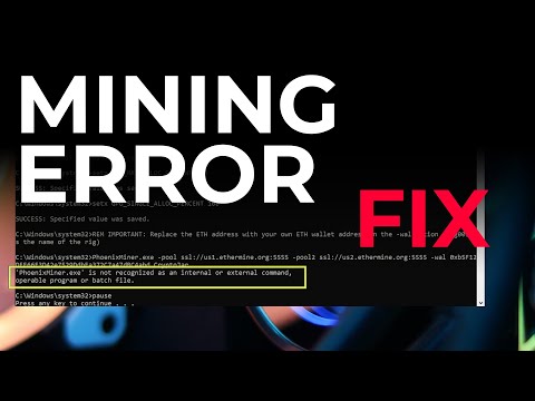 Phoenix Miner Fix | PhoenixMiner.exe is not recognized as an internal or external command
