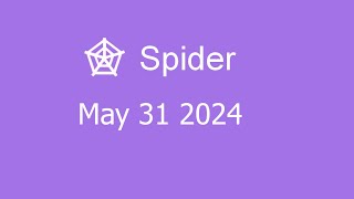 Microsoft Solitaire Collection - Spider - May 31 2024